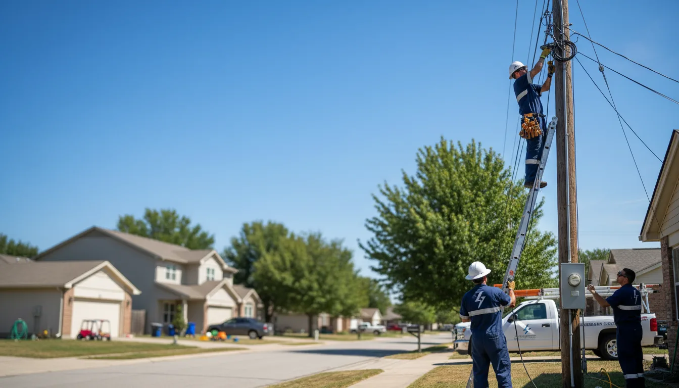 Residential electrician providing installation services in Eden, NY